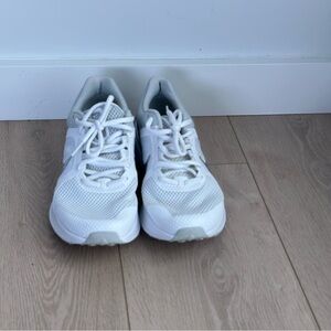 Nike White Mesh Athletic Shoes